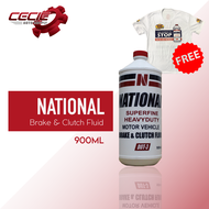 National Brake & Clutch Fluid 900ml with free t shirt