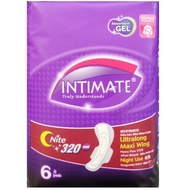 Intimate Ultralong Maxi Wing Night Use Pad Wanita 6 Pads 320mm 卫生棉