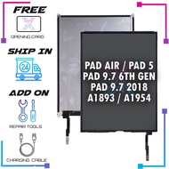 Lcd Compatible For PAD AIR PAD 5 / PAD 9.7 2018 6TH GEN A1893 A1954
