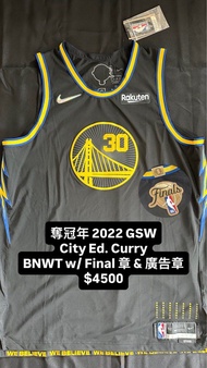2022 GSW City Ed. Curry 球衣