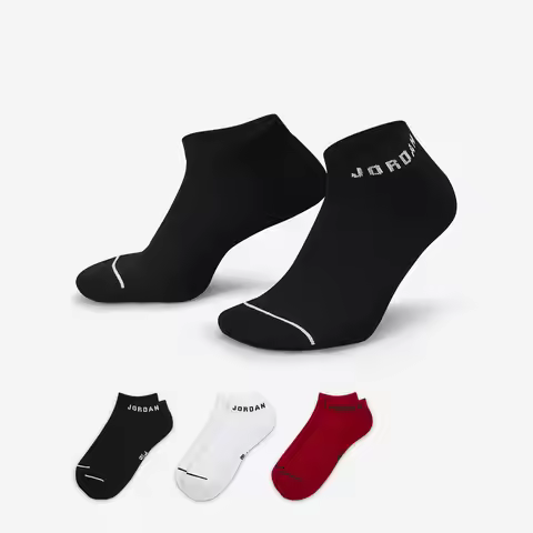 Nike genuine Jordan Unisex Gym Breathable 3-Pack Socks DX9656-902