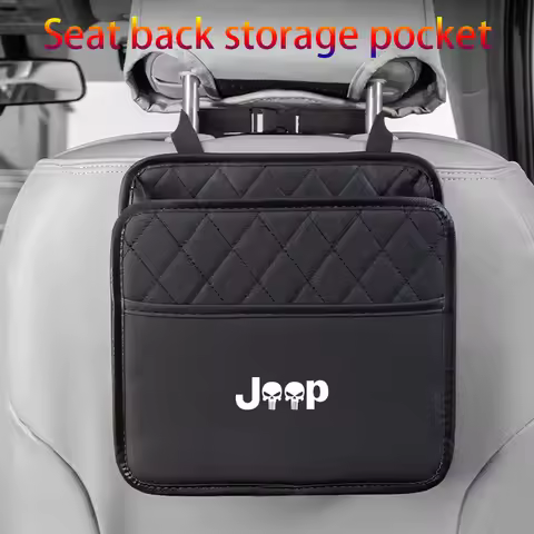 Car seat back hanger suspension storage bag for Jeep Grand Cherokee Wrangler 4xe Rubicon Commander C