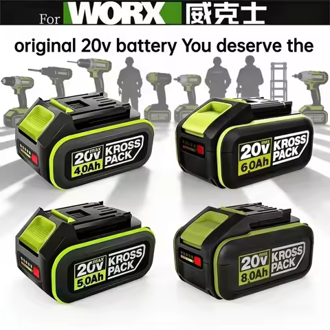 100% Original For WORX Replacement Battery 20V 6.0Ah/8.0Ah WORX power tool series compatible with WA