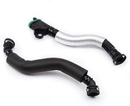 VMTJYX 2 PCS Pipe Oil Water Separator Breathing Hose Exhaust Pipe, for VW, for Tiguan, for Audi, 06J
