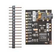 PCM5102A DAC Sound Card Board pHAT 3.5mm Stereo Jack 24 Bits Digital Audio Module for Raspberry Pi B