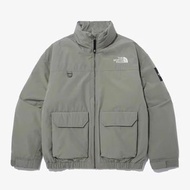 韓國預訂 3色選 the north face 軍裝款拉鍊口袋 刺繡logo 户外機能 羽絨外套