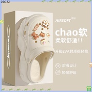 【Ding Dang】Ready Stock Anti-slip Cute Comfortable Thick-Soled Hole Shoes Slip On Clog 洞洞鞋