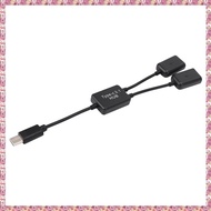 [W Y D H] Type C OTG USB Male to Dual 2.0 Female OTG Charge 2 Port HUB Cable Y Splitter