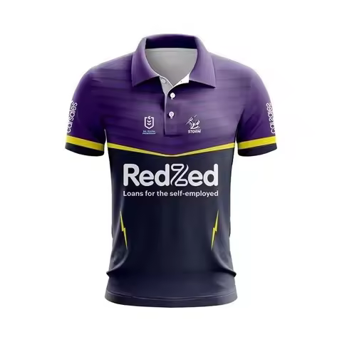 2026 Latest 3D Printing Pattern - American Football Elements - Sport Polo Shirt - Comfortable, Breat