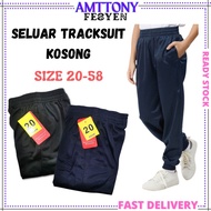 Seluar Tracksuit Kanak-Kanak Dan Dewasa Size 20-58 68804 / Tracksuit Sukan Kosong Sekolah / Tracksui