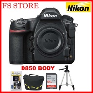 NIKON ORIGINAL MALAYSIA D850 BODY FREE NIKON BAG & 64GB SD CARD & TRIPOD & CLEANING SET & EXTRA NIK