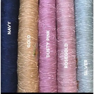 Pearl root tulle/ Tulle Sequin Sorousky/ Price Per 1/2(0.5)mtr