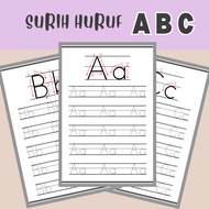 [ Softcopy | PDF ] Latihan Surih ABC Huruf Abjad Tracing Alphabet Trace The Letter