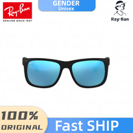 Ray-Ban JUSTIN | RB4165F 622/55 | Unisex Full Fitting |  Sunglasses | Size 55mm --Duty-Free shopping 【100% Genuine】