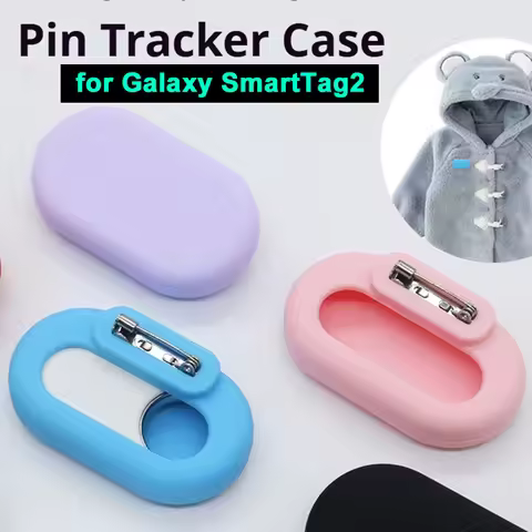 for Galaxy Smarttag 2 Silicone Protective Case Children Clothing Pin Holder Anti-lost Tracker Cover 