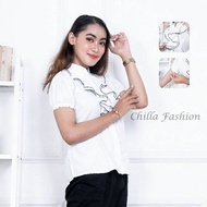 Women's tassel tops. Women's white work tops. Women's short white tops