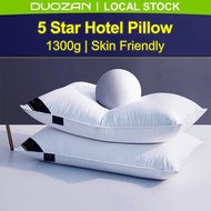 DUOZAN Hilton Hotel Pillow 5 Star Hotel Luxury Sleep Pillow 1300g Down Alternative Fiber Comfort