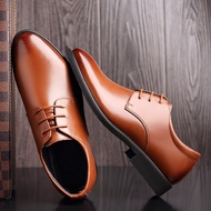 Man Office Business Dress Leather Flats Man Split Leather Wedding Shoes 2023 Man Cow Leather Shoes Rubber Sole EXTRA Size 47