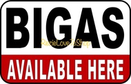 BIGAS AVAILABLE HERE PVC Signage 7.8x11 inches