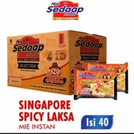 Sedap Mie instan Selection Singapore Spicy Laksa 1 Dus (Isi 40)