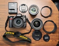 Nikon D7000 DX(APS-C) DSLR with lenses