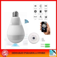 CCTV IP Camera Lampu Bohlam Ipcam Bulb Panorama 360 VR HD Bisa Suara