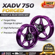XADV750 FORGED RIM F 3.5X17 & R 5.0X15 12K TONS FORGED PROCESS XADV750 FORGED RIM SET PNP