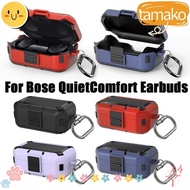 TAMAKO Armored Protective , Full Protection Fully Covered Anti-scratch Earphone Cover, Multifunctional Portable Hard Shells for Bose QuietComfort Earbuds Charging Boxes