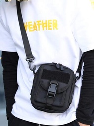 Bolso bandolera de lona unisex, estilo coreano, bolso de hombro casual y simple, bolso mensajero para estudiantes