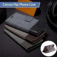 Flip Case for OPPO Reno 9 Pro Reno9pro Phone Case Canvas Leather Wallet Cover for Reno9 Reno 9Pro Card Slot Cases