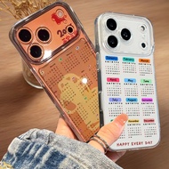 2026 Calendar Case Cover For Xiaomi Redmi Note Note 10 11 12 Pro 5G 4G 10S 11S 12S Redmi 12C 10C 9T 