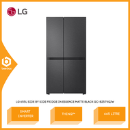 LG 655l Side by Side Fridge in Essence Matte Black Smart Inverter™ ThinQ™ GC-B257KQJW GCB257KQJW Pet