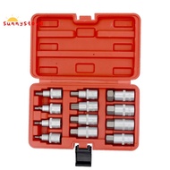 12Pcs 1/2 inch Drive Impact Hex Bit Socket Set H5 H6 H7 H8 H10 H12 H14 H16 H17 H18 H19 H22 Hex Key S