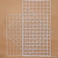 Grid Mesh Iron Mesh Goods White Supermarket Photo Wall Mesh Rack Wire Grid Mesh Wall-Hanging Board S