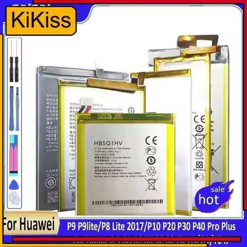 Battery HB366481ECW For Huawei Ascend P9/P8 Lite 2017/P10 P20 P30 P40 Pro Plus/for Honor 8 9 8A 8S 8