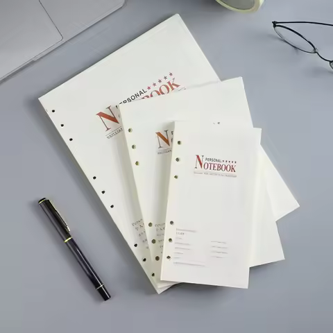 a6/a5/b5 Refillable Notebook Inserts 6-Hole Removable Notebook Replacements Student Notebook Refills