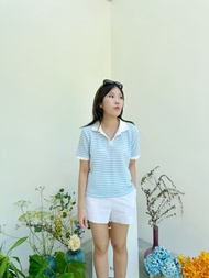 Aina Knit top เสื้อโปโล ผ้าถัก นุ่มสบาย -  PATCHRY