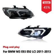 Sewiyolin Car LED Headlight Assemblies For BMW M3 E93 E92 LCI 2010-2013 Fog DRL Brake Turn Signal La