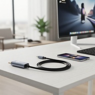 2M Type-C to HDMI 2.0 Cable Adapter for iPhone, PC, Laptop to HDTV, Projector, Monitor 4K@60Hz/30Hz 