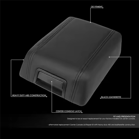 SXR-Car Center Console Armrest Lid Cover GECS-004-BK For Ford F-150 F150 Lincoln Mark LT 2004-2008 A