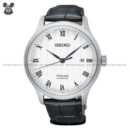 SEIKO SRPC83J1 SRPC83 PRESAGE Men's Date Roman Sapphire Automatic Leather Strap White Black *Original