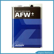 AISIN น้ำมันเกียร์ออโต้สังเคราะห์ ยี่ห้อ AISIN AFW+ เกรดสำหรับรถเกียร์ออโต้ทั่วไปขนาด 4ลิตร