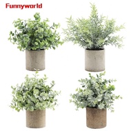 Simulated Flowers Decorative Plants Fake Green Plants Simulated Potted Plants