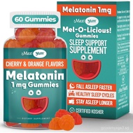 Maxi Health 1mg Gummies – Kids Chewables with Natural Cherry & Orange Flavor – Adult and Baby Sleep 