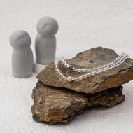 念珠 7mm白水晶翡翠108顆念珠