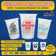 FLAT CUP SCREEN PRINTING PP CUSTOM CUP SCREEN PRINTING PREMIUM CUP PRINTING THICKNESS 12-14-16-18-22