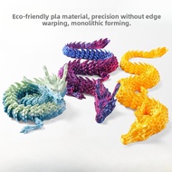3D Printing Chinese Dragon Ornaments 3D Printing Dragon Ornaments Colorful Crystal Dragon Dragon Joi