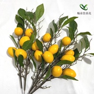 Artificial lemon, fake fruit and vegetable decoration3Artificial Lemon Tree Branches, Lemon Branches