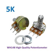 High Quality WH148 B5K Linear 5K Ohm Potentiometer 15mm Potentiometer VR