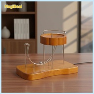 Artistic Motion Sculpture Wooden Metal Looping Desk Toy Gadget Around the Desk for Creative Office D